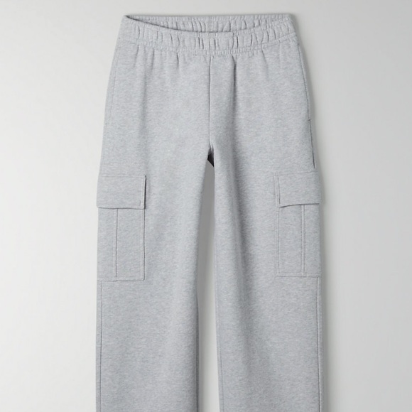 TNA Pants - COZY FLEECE BOYFRIEND CARGO SWEATPANT